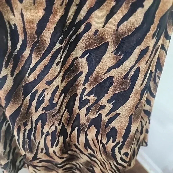 "Wild Elegance: Vintage Colesce Couture Animal Print Lingerie Top - Size Small" - Picture 4 of 6